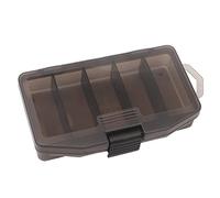 Lodoot Caja de accesorios de aparejos de pesca transparente de 5 rejillas, caja de almacenamiento de aparejos de pesca, anzuelos de cebo, organizadores de señuelos de pesca