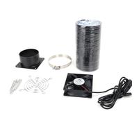 Lodoot Caja de impresora 3D con interfaces de ventilador de escape, 800 x 800 x 250 mm, accesorios para impresora 3D, extracción de humos retardantes