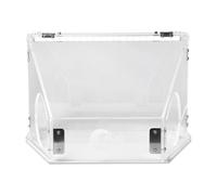 Lodoot Caja de molienda con iluminación LED, modelo de pulido y grabado con 2 agujeros, práctica caja de manualidades