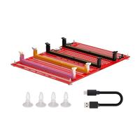 Lodoot Comprobador de memoria DDR3/4/5 RDIMM/UDIMM con indicadores LED, botón de fuente de alimentación USB C, tarjeta de memoria DDR3/4/5 para computadora