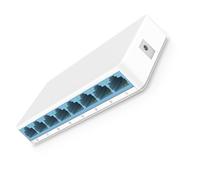 Lodoot Conmutadores de red Ethernet de 8 puertos 10/100 Mbps, divisor Ethernet para uso doméstico, diseño Plug and Play, sin ventilador, silencioso