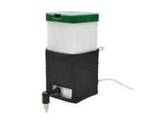 Lodoot Dispensador de agua con calefacción para mascotas, para conejos, hámster y animales pequeños, comedero colgante de jaula de 1 litro, gran capacidad