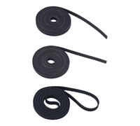 Lodoot Juego de 3 correas síncronas de eje X/Y, correa dentada abierta, pieza de repuesto para accesorios de impresora 3D de 5 m