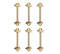 Lodoot Juego de 6 conectores multiusos M8 x 100 mm para encimeras, pernos de metal resistente con llaves de tuerca