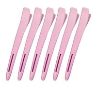 Lodoot Juego de 6 pinzas para el pelo, pinzas para el pelo de pico de pato, horquillas para seccionar, suministros de peluquería para mujeres, corte de pelo, permanente y zona de teñido de