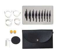 Lodoot Juego de agujas de tejer circulares cortas redondas intercambiables, tamaño de aguja circular de 3 mm a 6 mm