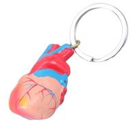 Lodoot Llavero anatómico de corazón con alto detalle impreso ABS modelo para estudiantes profesionales ligero 20 g herramienta educativa