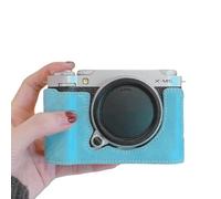 Lodoot Media funda de piel sintética para cámara XM5 que ofrece un cambio rápido de batería sin quitar la funda de piel