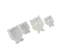 Lodoot Molde de silicona para manualidades con forma de búho de ojos grandes, molde de resinas de fundición para proyectos perfumados de jabón