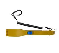 Lodoot Pinzas de pesca con soporte de cadena de cordón, soporte para peces, pinzas de pesca con clip para cinturón, fácil de cerrar y abrir, accesorio de mochila para ahorrar espacio