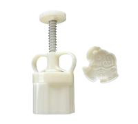 Lodoot Prensa portátil de mano para hornear pasteles, molde para pasteles de judías verdes, con diseño de elefante