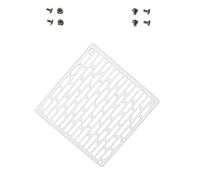 Lodoot Protector de radiador de ventilador blanco de acero galvanizado para accesorios de refrigeración de computadora, solución de refrigeración de escritorio