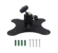 Lodoot Soporte de pared resistente para proyectores de un solo agujero, rotación de 360 grados, soporte de metal ajustable con gestión de cables