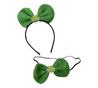 Lodoot StPatricks Day - Corbata para el pelo para celebración del Día Nacional irlandés, diadema con lazo para fiesta temática, festival y reuniones