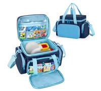 LoDrid Bolsa de Almacenamiento Compatible con Little Tikes Story Dream Machine Starter Set, Funda de Transporte con múltiples Bolsillos para Accesorios con asa y Correa para el Hombro, Azul