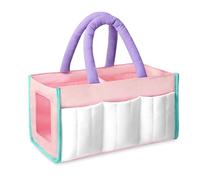 LoDrid Bolso Tote Compatible con Toniebox 2/1 Estuche de Transporte con asa para Reproductor de Audio, Figuras, Cargadores y Accesorios Rosa (Solo el Bolso)