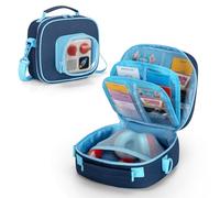 LoDrid Estuche de Transporte Compatible con Yoto Mini (edición 2024), Bolsa de Almacenamiento de Viaje para Reproductor de Audio con Correa de Hombro Ajustable, Azul, Solo Bolsa