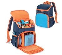 LoDrid Mochila Compatible con Tonie 2/1, Bolsa portátil para el Juego de Inicio del Reproductor de Audio, Estuche de Transporte con 3 Bolsillos Transparentes para exhibir Figuras, Azul, Solo Bolsa