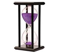 Lodunsyr Aprendizaje Juego 45 Minutos De Reloj De Arena Hogar Decoración Temporizador De Reloj De Arena Adorno De Oficina Reloj Temporizador De Arena 45 Min Temporizador De Cocina Púrpura