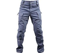 Loeay Pantalón de Carga Regular para Hombre Pantalón de Trabajo de Combate Militar Pantalones tácticos Militares Ocasionales Pantalones con múltiples Bolsillos para Caminar Gris XXL