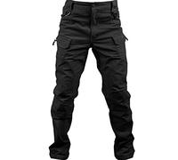 Loeay Pantalón de Carga Regular para Hombre Pantalón de Trabajo de Combate Militar Pantalones tácticos Militares Ocasionales Pantalones con múltiples Bolsillos para Caminar Negro XXL