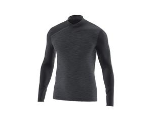 LÖFFLER Camiseta interior de hombre Stripes Transtex negro | 56