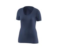 LÖFFLER Camiseta interior ligera de merino para mujer azul oscuro | 40