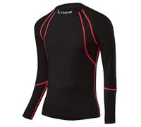 Löffler Camiseta Ligera para Hombre La Airvent Transtex, Hombre, 20668, Negro y Rojo, 54