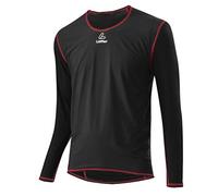 LÖFFLER - Camiseta para Hombre La Transtex Light - Camiseta Cortavientos, otoño/Invierno, Hombre, Color Negro y Rojo, tamaño 50