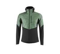 LÖFFLER Chaqueta híbrida de esquí de fondo para hombre Alex PL6 con capucha oliva | 56