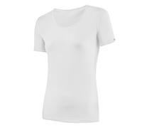 LÖFFLER DA. Shirt KA TRANSTEX Light Camiseta, Mujer, Blanco, 46
