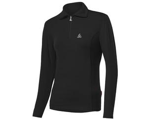 Löffler Pulli DA. Transtex Zip-Rolli Basic - Chaqueta de esquí para Mujer, Color Negro, Talla M