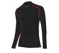 LÖFFLER Turtleneck LA TRANSTEX - Camiseta térmica para Hombre, Color Negro y Rojo, Talla 52