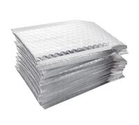 LOEFLIFA 100 piezas Sobres Burbujas Plata Uds Autoadhesivos Acolchados para Envíos Protección Extra Ligera Oficina y
