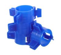 LOEFLIFA 4 Piezas Soportes Desmontables para Patas de Mesa Mecanismo de Bloqueo Seguro Clips de Fijación Resistentes para Muebles para Fiestas y Uso RV Color Azul