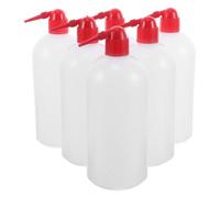 LOEFLIFA 6 Piezas Botella de Lavado de Laboratorio 1000ml de Boquilla | Cuello Estrecho, Rociado Preciso, Portátil y Fácil de Transportar, para Horticultura y Suculentas