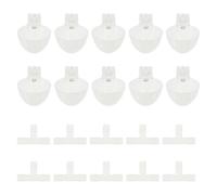 LOEFLIFA Bebedero Automático para Palomas Conector de 8 Mm, Comedero de Agua para Pájaros, 20 Piezas, Plástico Duradero, Uso en Jaulas para Mascotas