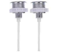 LOEFLIFA Botón pulsador del Inodoro, 2 Piezas, botón para Tanque de Agua, Cabezal Redondo, reemplazo de Botones pulsadores del Tanque, Estructura Simple, reparación de Inodoro