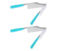 LOEFLIFA Diseño Piezas Pasteles para de Acero Cortar Inoxidable 2 Mango Ergonómico en Color Plata Color Aleatorio y para Bodas y Fiestas