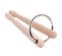 LOEFLIFA Llavero de de banda con diseño creativo de baqueta, llavero pequeño de aleación de zinc y madera para decorar bolsas, llaves y móviles, para amantes de la música