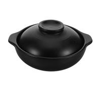 LOEFLIFA Olla arrocera de barro de arcilla con diseño clásico para cocina casera y restaurante cazuela para arroz y comida 600 ml