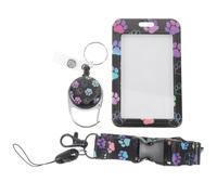 LOEFLIFA Porta Tarjetas de Identificación Transparente con Cordón Desmontable Protector de Tarjeta y Badge Holder para Oficina Escuela y Viajes Ligero y Compacto con Ventana para Escaneo