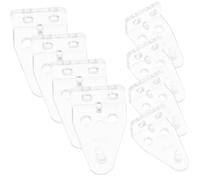 LOEFLIFA Soportes Transparentes para Persiana De Plástico 12 Piezas Pequeños Sujeción Resistente para Riel Inferior De Persianas Horizontales En Ventanas Hogar