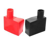 LOEFLIFA Tapas Bornes Batería Silicona Suave Protector Terminal Aislante para Coche Moto Camión Roja y Negra Fácil Instalación