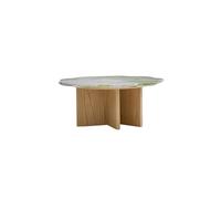 loeusjfnr Mesa de Salón Mesa de Centro Flotante con diseño Flores, Estilo Retro, for apartamento pequeño, Sala Estar, mármol, Creativa, Moderna, Sencilla, for terraza Central, 90 x 33 cm