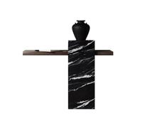 loeusjfnr Mesa de Sofá para Vestíbulo Estrecha Mesa De Entrada Losa Roca For El Hogar, Auxiliar Mármol Alta Gama Montada En La Pared Sencilla