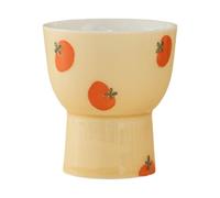 loeusjfnr Taza De Té De Cerámica Taza de cerámica pie alto for hostia, taza té ruyi caqui pintada a mano, for el hogar, for beber en Tazas Para Té