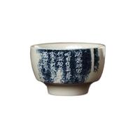 loeusjfnr Taza De Té De Cerámica Taza de frotamiento del Sutra Corazón, Maestra Fresno Madera, Té Cerámica, Juego Kung Fu Pintado a Mano, Grande Retro Tazas Para Té