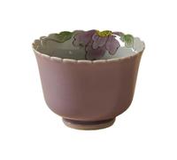 loeusjfnr Taza De Té De Cerámica Taza de té pequeña cerámica con peonía pintada a mano, taza anfitrión for el hogar, juego kung fu Tazas Para Té