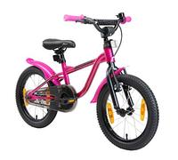 LÖWENRAD Bicicleta Infantil para niños y niñas a Partir de 4-5 años | Bici 16" Pulgadas con Frenos | Berry